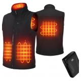 NEW $100 (2XL) Men's Heated Vest w/Battery Pack