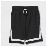 NEW (S6/7) Boy' Ide Triped Meh Hort Shorts