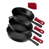 USED $80 Cast Iron Skillet Set - 8' + 10'