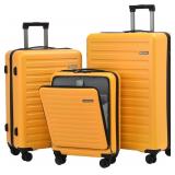 SEALED $290 (3Pcs, Orange) HardShell Luggage Set