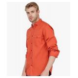 NEW $56 (L) Men's  Long-Sleeve Button Up Shirt