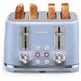 $80 4-Slice Stainless Steel Toaster (Black)