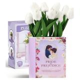 NEW $35 3D Puzzle Book Vase for Flowers
