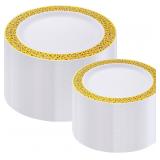 NEW $84 200 Gold Lace Plates