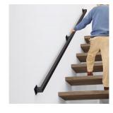 $100 12FT Stair Railings Indoor, Black Iron