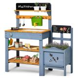 New $130 Mud Kitchen with Planter Box, Outdoor...