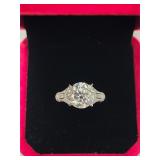 $1,850 App (3.00ct) Moissanite Ring Sz7