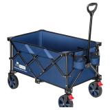 NEW $120 (36' x 21', Blue) Foldable Utility Wagon