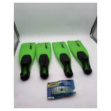Leader Snorkeling Fins Set with Goggles