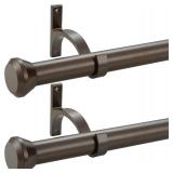 New $49 2 Pack Telescoping Curtain Rods, 1Inch...