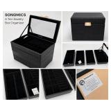 SONGMICS 4-Tier Jewelry Box Organizer with Mirror