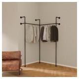 New $323 pamo Industrial Pipe Clothing Rack...
