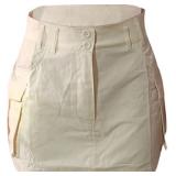 NEW $34  (L) Women Mini Cargo Skirts, Low Rise