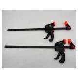 Set of 2 Quick Ratcheting Bar Clamps 18ï¿½