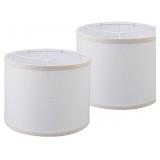 NEW $50 (13'x13'x10', 2Pcs) Drum Lamp Shades