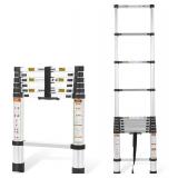 NEW $86 Telescopic Ladder, 6.5FT RIKADE Aluminum