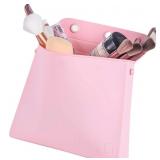 NEW Silicone Travel Makeup Bag w/Gold Chain