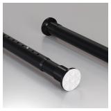 NEW $32 (43.3'-63', Black) Shower Curtain Rods