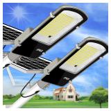 SEALED $50 (6000 LM , 2 ct) Solar Street Lights
