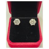 $1,975 App (4.00ct) Moissanite Stud Earrings