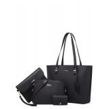 NEW $48 4pcs Leather Handbags Tote Bag