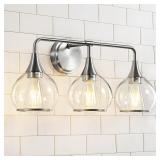 SEALED $100 (22.4' W) Vanity Light w/ Wall Sconces