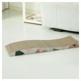 SEALED Foldable Dbl Sided Curved Cat Scratch Pad