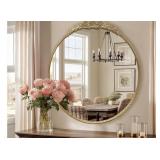 NEW $72 (24ï¿½) Growsun Antique Ornate Round Mirror