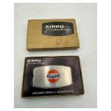 Vintage Zippo Gulf Pocket Knife in Original Box