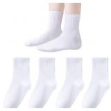 SEALED 4PK (8-11Y) Kids Cotton Ankle Socks