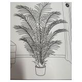 New 2x Artificial Palm Tree Plants