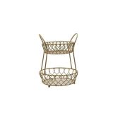 New $54 Loop and Lattice 2-Tier Round Basket
