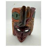 Hand Carved Wooden Tribal Wall Mask