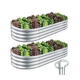 $90 (6'x3') 2pc Galvanized Raised Garden Bed