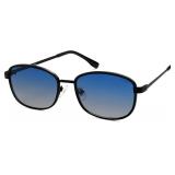 NEW Blue-Tint Retro Rectangle Polarized Sunglasses