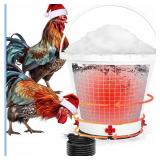 NEW $40  4 Gallons Heated Poultry Drinker