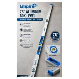 $180 Empire 78ï¿½ Aluminum Box Level