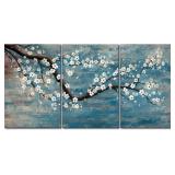 New $45 White Plum Blossom Flower Wall Art 3...