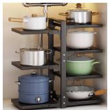 NEW $37 7-Tier Adjustable Pan Organizer Rack