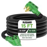 New $192 RVGUARD 50 Amp 15 Foot RV/EV Extension...