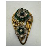 Vintage Art Nouveau Dress Clip Brooch