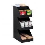 NEW $33 (3-Tier, Black) Coffee & Tea Organizer
