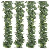 * $46 Eucalyptus Garlands, 4 Pack 5.7ft Long...