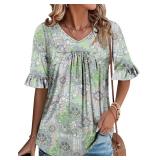 New onlypuff Womens 3/4 Sleeve Tunic Tops...