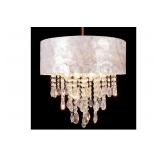 NEW $150 Drum Capiz Shell Chandelier 4-Light