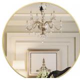 NEW $60 (24', Gold)  Round Wall Mirror