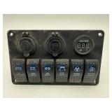 $95 6-Gang Marine Rocker Switch Panel 12V USB