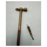 $150 Brass Chasing Hammer & Scriber Set