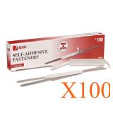 NEW 100PK 2' Self-Adhesive Paper File Fasteners