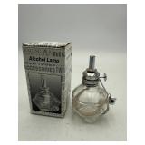 Glass Alcohol Lamp with Adjustable Wick